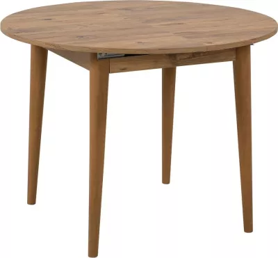 Tavolinë me karrige për ngrënie, e zgjatshme, 5 copë, Skye Decor Vina 1501, ngjyrë Atlantic Pine, antracit