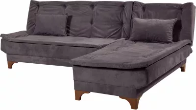 Kënd divan-krevat Atelier del Sofa, kënd i djathtë, ngjyrë antracit