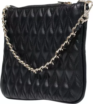 Çantë dore Guess Maxine Quilted Flat PW7577 P6322 për femra, e zezë