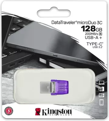 USB Kingston DataTraveler microDuo 3C 128GB USB-A/USB-C vjollcë