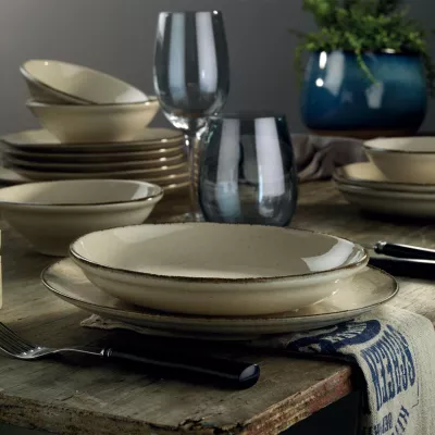 Set darke prej porcelani, 24 pjesë, Hermia, CXEO24Y2730P02, ngjyrë kanelle