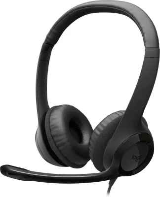 Kufje Logitech H390 USB-C, me mikrofon, të zeza