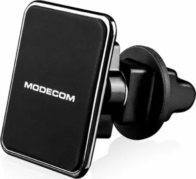 Mbajtës magnetik për celular Modecom UT-MC-SHCM-01 me karikim induktiv, për grilë ventilimi, universal, argjend