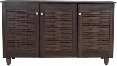 Dollap këpucësh druri 3 dyer FH2211.01 Wenge 114x34x68