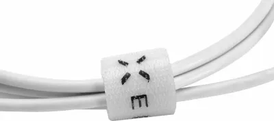 Kabl USB Fixed Data Cable FIXD-UC2M-WH, USB-A në USB-C, 2 m, i bardhë, me organizer kablli