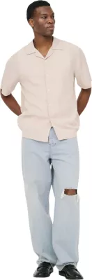 Këmishë për meshkuj Only & Sons Onsperu 22036397, bezhë e çelët [Madhësia: XS]