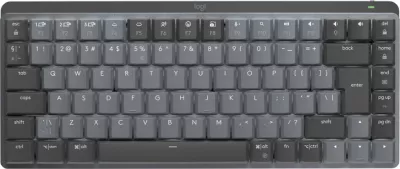 Tastierë mekanike Logitech MX Mechanical Mini, Wireless, RF Wireless + Bluetooth, LED, Gri