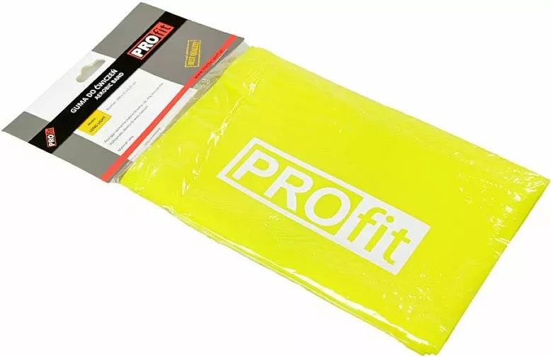 Shirit rezistence për stërvitje PROFIT LONG LIGHT 200x15x0,35cm, ngjyrë e verdhë