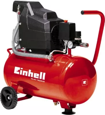 Kompresor ajri Einhell TC-AC 190/24/8, 24L, 8 bar, 1500W, kuq/zi