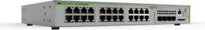 Switch Allied Telesis, 16x 10/100/1000T POE+ porta, 2x combo porta, 247W POE, një furnizim AC, EU kabllo, gri