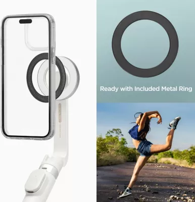 Selfie stick Spigen S571W me tripod, MagSafe, Bluetooth, bezhë