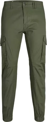Pantallona cargo për meshkuj Jack & Jones Paul Flake AKM 542 NOOS, të gjelbra ulliri