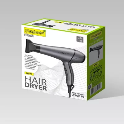 Tharëse flokësh Maestro MR-215, 2300W, E zezë