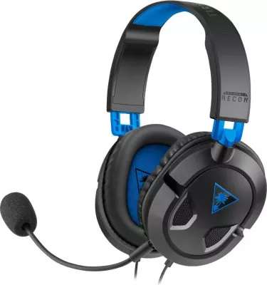 Headset Turtle Beach Recon 50, gaming, me kabllo, PS4/PS5, e zezë/e kaltër
