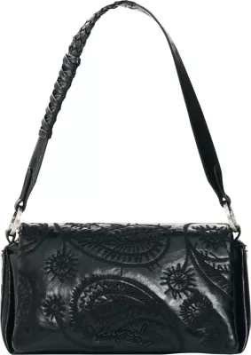 Çantë krahu për femra Desigual Siroco Naron Mini Fla 26WAXPA9, e zezë