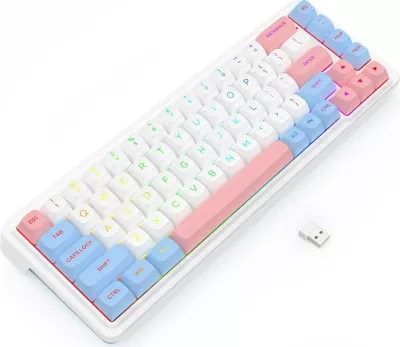 Tastierë Redragon K709WBP-RGB-PRO, mekanike, RGB, e bardhë