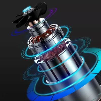 Kompresor mini për goma Baseus CRCQ000001, 12V, 120W, i zi