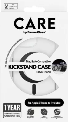 Mbështjellës PanzerGlass CARE Case MagSAFE për iPhone 16 Pro Max transparent