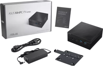 Kompjuter mini ASUS PN53-S7027MDS1, AMD Ryzen 7 7730U, 16GB RAM, 512GB SSD, e zezë