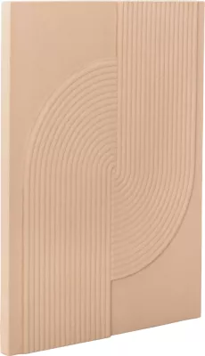 Panel dekorativ për mur, seri Santorini, ngjyrë bezhë, FH4521, 60x4x80 cm