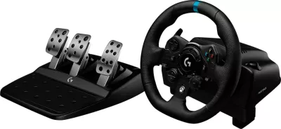 Timon garash Logitech G923 me pedale, USB, për PC/PS, i zi