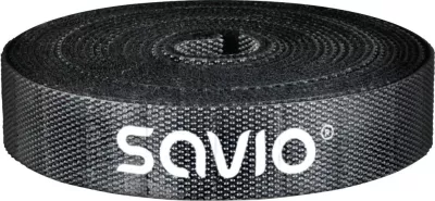 Organizues kabllosh Savio OC-07, shirit Velcro 10m, i zi