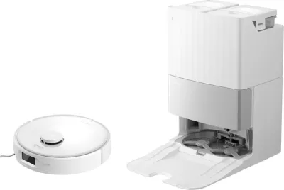 Robot pastrimi Roborock Qrevo Edge 5V1 18500 Pa, stacion dokimi me zbrazje automatike, 5200 mAh, i bardhë, set