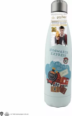 Shishe termike Cinereplicas Hogwarts Express 500 ml, inox, blu e çelët