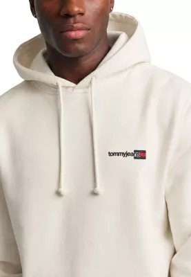 Duks me kapuç Tommy Hilfiger Jeans DM0DM23393 për meshkuj, i bardhë [Madhësia: S]