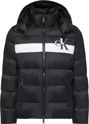 Jakne puffer Calvin Klein Jeans LV04RH502G për meshkuj, e zezë [Madhësia: XXL]