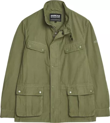 Jakne për meshkuj Barbour Duke Casual MCA1100, e gjelbër ulliri [Madhësia: M]
