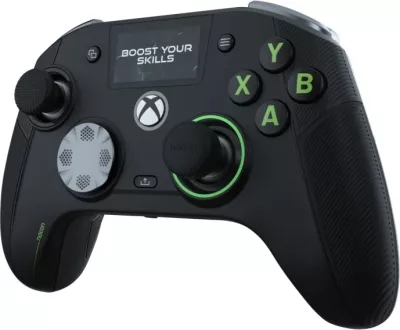 Kontroller gaming Nacon Revolution X Unlimited për Xbox & PC, wireless + kabllor, Hall Effect, ekran LCD, stacion karikimi, i zi/jeshil