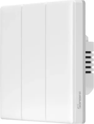 Ndërprerës smart Sonoff TX T5 3C, WiFi, 3 kanale, i bardhë
