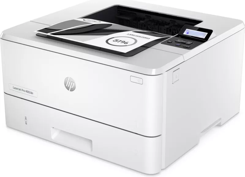 Printer HP LaserJet Pro 4002dn, 1200 x 1200 dpi, 40 ppm, USB 2.0, Ethernet, bardhë-gri