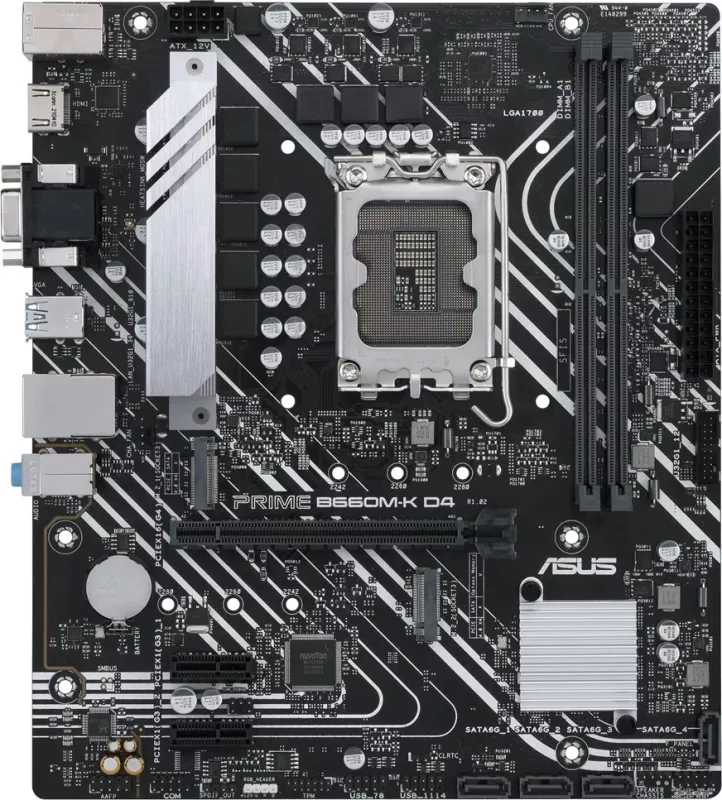 Pllakë amë ASUS PRIME B660M-K D4, Intel B660, micro ATX, LGA 1700