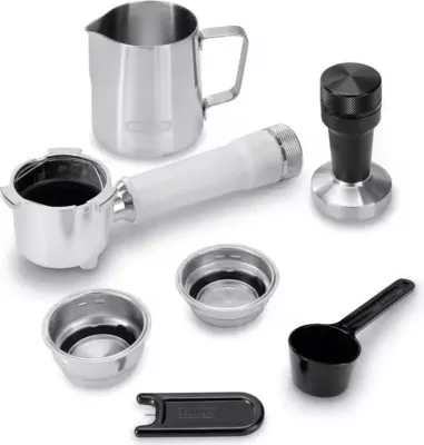 Makinë kafeje espresso DeLonghi Dedica Duo EC890.WI 15 bar, Cold Brew 5 min, 15 cm, e bardhë