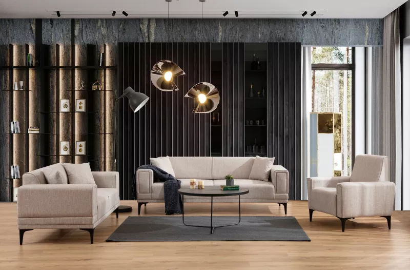 Karrige një vendëshe Atelier del Sofa, Horizon, ngjyrë kafe e çelët