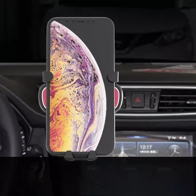 Mbajtës graviteti për celular Hurtel YC06 me freskues ajri, i zi