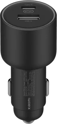 Karikues për makinë Xiaomi Mi 67W, USB-C + USB-A, me kabllo Type-C në Type-C 6A, i zi