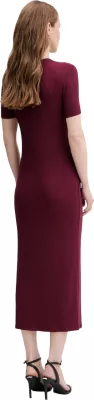 Fustan për femra Calvin Klein Jeans MODAL RIB SS DRE LV044C902G, bordo [Madhësia: S]