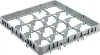 Shtesë shporte gotash, Amerbox, Type 1, 16 ndarje, diametër gotash deri 109 mm, polipropilen, gri