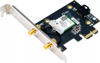 Adapter WiFi 6 PCIe ASUS PCE-AX1800 AX1800 Dual-Band, Bluetooth 5.2, WPA3, OFDMA/MU-MIMO, i zi