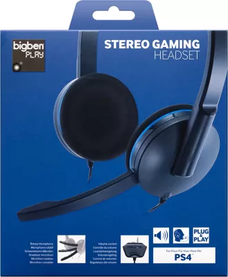 Kufje gaming Bigben PS4 Wired Stereo, të zeza