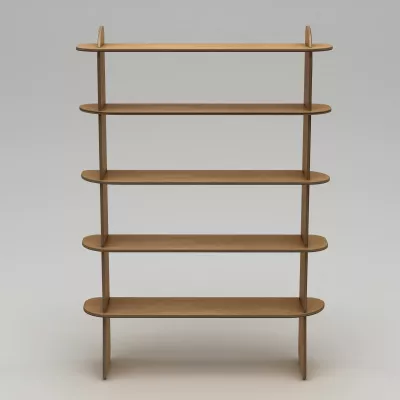 Raft librash Skye Decor, natyral, Scala-3