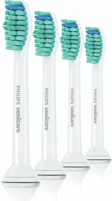 Kokë zëvendësuese për furçë dhëmbësh Philips Sonicare ProResults Standard C1 HX6014/87, 4 copë, e bardhë