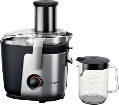 Shtrydhëse lëngjesh Bosch MES4000, 3 L, 1000 W, e zezë, gri, çelik inox