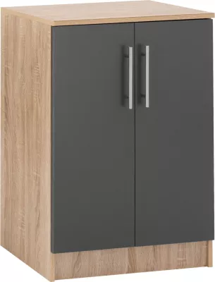 Kabinet këpucësh druri, FH2206.04, Sonama Gri, 60x40,5x80 cm