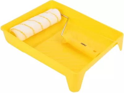 Set për lyerje Deli Tools EDL509703, 3-në-1, e verdhë