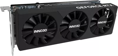 Kartelë grafike Inno3D GeForce RTX 5060 X3 LP, 8GB GDDR7, 3 fan, e zezë