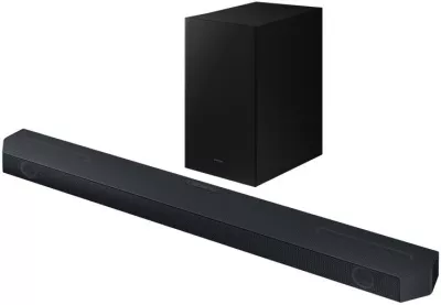Soundbar Samsung HW-Q600C/EN me subwoofer pa tela, e zezë